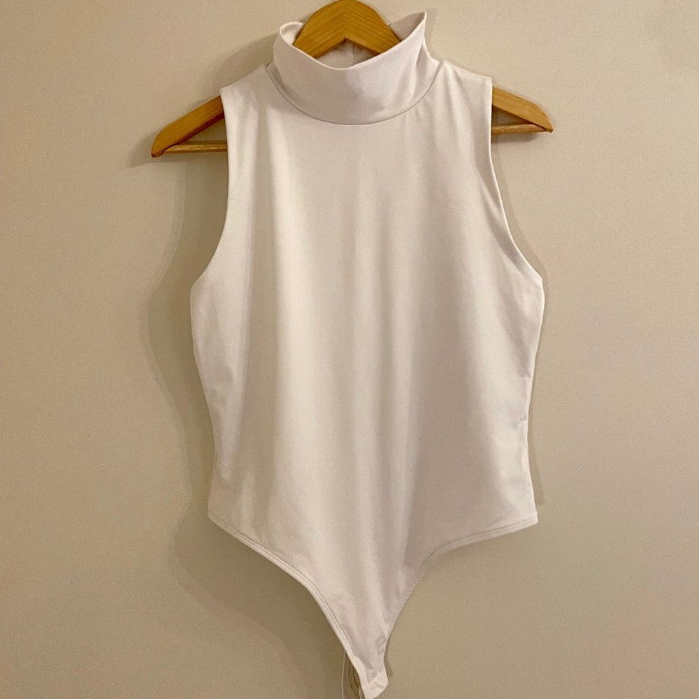 Smash + Tess, Turtle neck body suit, thong back
